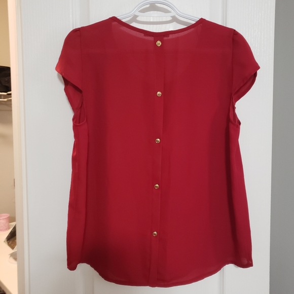 Womens Red Blouse - Picture 2 of 2